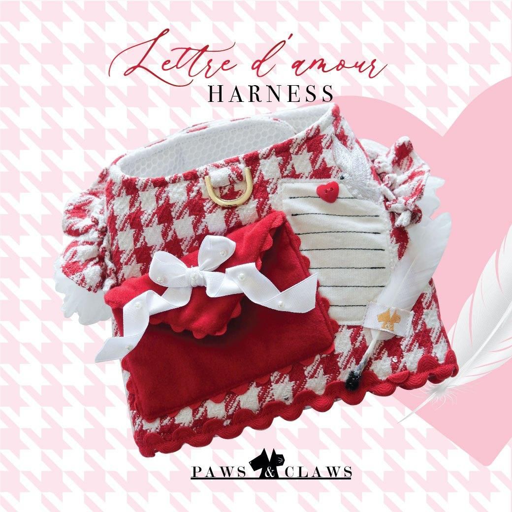 paws and claws lettre d'amour harness