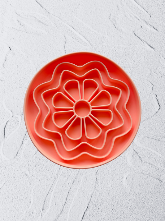 the chewy slow feeder in coral