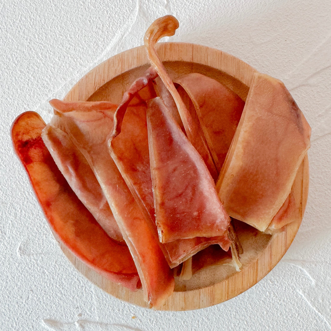 pig ear (2 pieces; sliced)