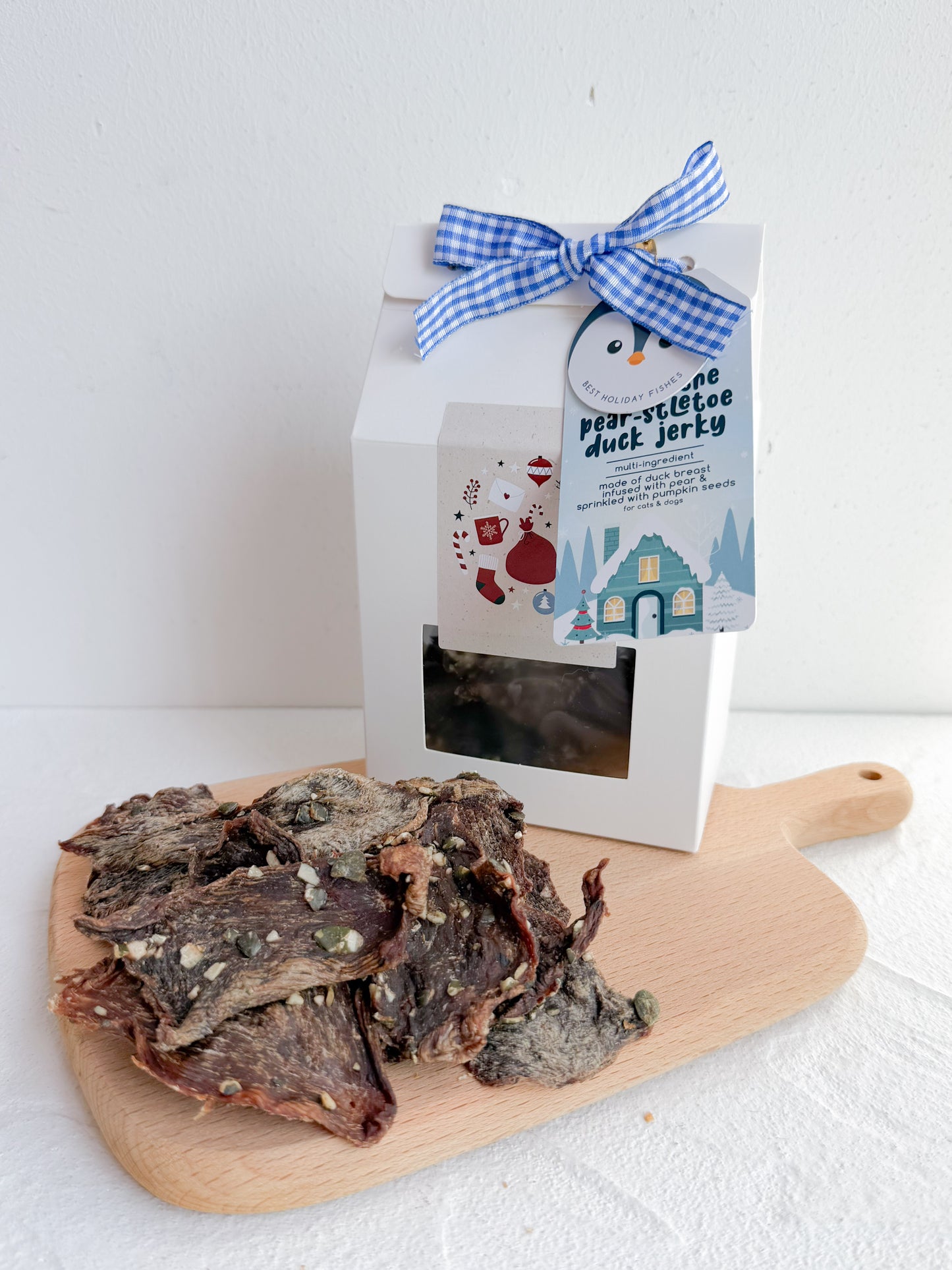 under the pear-stletoe duck jerky (50g) (christmas special)