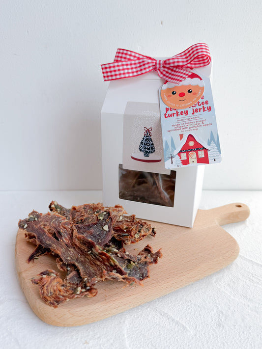 under the pear-stletoe turkey jerky (50g) (christmas special)