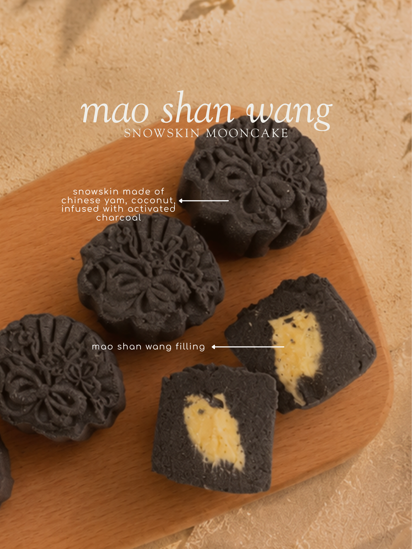 mao shan wang snowskin mooncake (box of 4)
