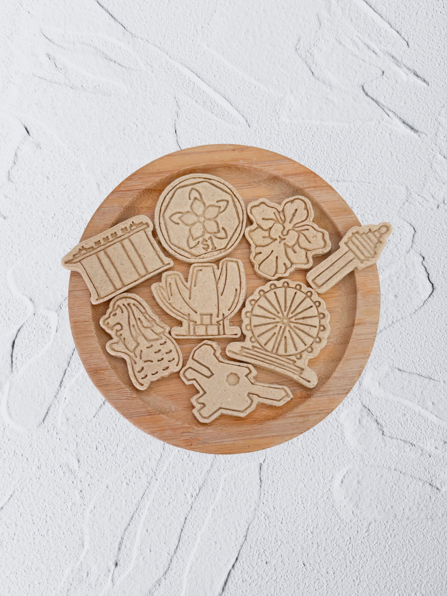 icons of singapore (hoy-pitiam national day special) (8 pieces) | hoy's meat-based cookies