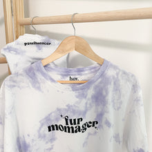 Load image into Gallery viewer, pawfluencer tie-dye fur baby tee
